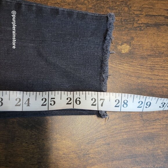 Madewell Jeans 26 Skinny 9" High Rise Black Sea Wash A8535 Tummy Control Stretch - Picture 10 of 12